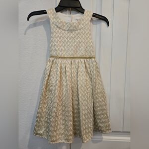 Elegant Gold‎ and Cream Dress